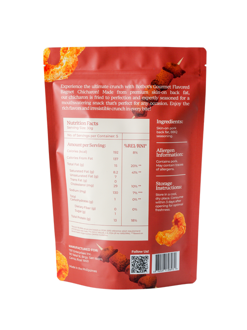 BBQ Gourmet Flavored Bagnet Chicharon